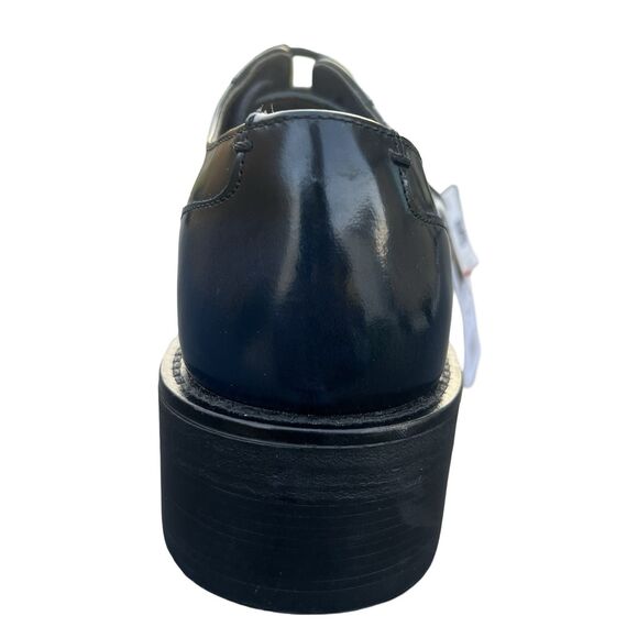 Zara Men\'s Derby Black Leather Dress Shoe Size US 9 UK 8 EUR 42 NWT main image 8